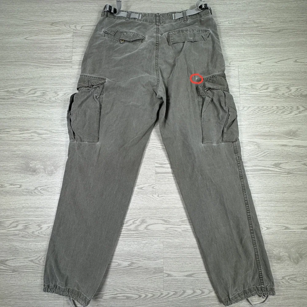 Banana‎ Republic Mens Cargo Pants Vintage Grey 32 Cotton Utility Pockets